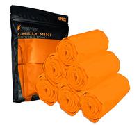FROGG TOGGS Unisex Cooling towel, Orange - 6 Pack, Pack 29x3 US
