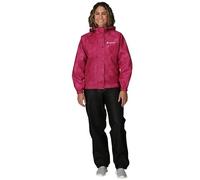 FROGG TOGGS Women's Classic All-Sport Waterproof Breathable Rain Suit, Cherry/Black, Large