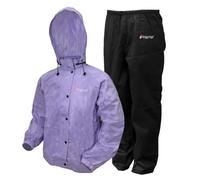 FROGG TOGGS Women's Purpose Classic Waterproof Breathable Rain Suit, Purple and Black, L