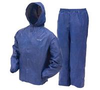 FROGG TOGGS Youth Ultra-Lite2 Waterproof Breathable Rain Suit, Large, Blue