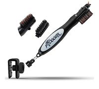Frogger BrushPro Latch-It Golf Club Cleaner, Ergonomic Grip and Latch-it Magnet, Gray - Professional Golf Club Brush and Groove Cleaner for Golfers