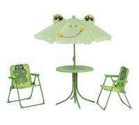 Froggy Child Seat 4 PC Steel Polyester Chairs Table Furniture Umbrella Frog