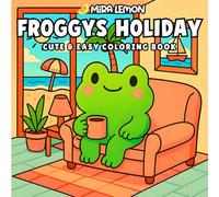 Froggys Holiday: Cute & Easy Coloring Book for Adults and Teens Full of Hoppy Moments, Cozy Lines & Hours of Froggy Fun from the Lemon World (The Lemon Holiday Coloring Book Collection)