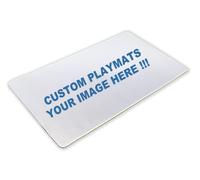 FROGIGO Custom Playmat 24" x 14" Non-Slip with Mat Bag - Printable Play Zone & Optional Stitched Edging, Any Image Printed Your Design Tournament and Card Game Legal