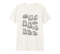 Frogs 90s Vintage Tattoo Style Retro Toads Graphic Y2K Premium T-Shirt