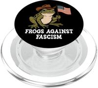 Frogs Against Fascism Anti-Fascism Off to Fight Fascism Frog PopSockets PopGrip for MagSafe