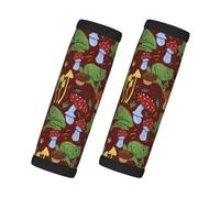 Frogs and Mushrooms Luggage Handle Wraps for Suitcase, Soft Luggage Handle Covers, Luggage Tags Identifiers for Suitcases, Travel Luggage Accessories Essentials for Flying