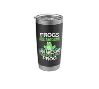 Frogs are Awesome Funny Cute Frog Lover Stainless Steel Insulated Tumbler