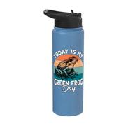 Frogs Funny Green Frog Stainless Steel Insulated Water Bottle