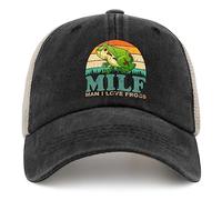 Frogs Hat Man I Love Frogs Hat Men Baseball Cap Adjustable Caps, Black-01, One Size