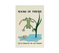Frog's Inspirational Quotes on Mental Wellbeing Canvas Poster Wall Art Decor Print Picture Paintings for Living Room Bedroom Decoration 12" L X 18" W