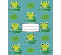 Frogs & Lily Pads Composition Notebook | College Ruled, 100 pgs, 7.5 x 9.25 | Fun Gift Idea | Boys, Girls, Kids, Tweens, Teens | Journal, Diary, Writing, Notes, School
