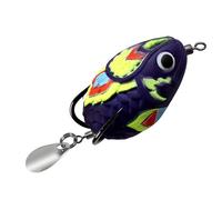 Frogs Lures For Blackfish Baits 4.5cm 11g PVC Fishing Simulated Frogs Baits With Double Hook & Enhances Hook