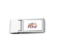 Frogs Mouse Plan Art Deco Fashion Slim Money Clip Stainless Holder Pocket Wallet