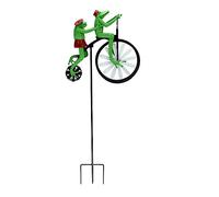 Frogs on a Vintage Bicycle Metal Wind Spinner for Garden Cute Animal on Bike Spinner Garden Windmill Ornament, Metal Wind Spinner, Garden Windmill Ornament, Garden Ornaments Outdoor