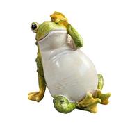 Frogs Sculpture Statue Funny Resin Frogs Creative Figurine Funny Collectible Animals Resin Flower Garden Sculpture