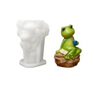 Frogs Silicone Craft Mold Twist Demold Design Sturdy Materials for Epoxy Resin Art Gift Decoration Frogs Garden Ornament Mold