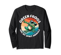 Frogs Spirit Animal Green Frog Long Sleeve T-Shirt