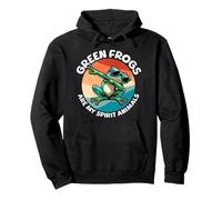 Frogs Spirit Animal Green Frog Pullover Hoodie
