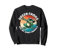 Frogs Spirit Animal Green Frog Sweatshirt