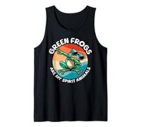 Frogs Spirit Animal Green Frog Tank Top