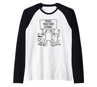 Frogs Together Strong Funny Protest Poland Oregon Democracy Raglan Baseball Tee