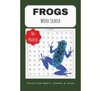 Frogs Word Search Puzzle Book: Word Searches with Easy to Read Print about Frogs, Toads, Amphibians and More | 6x9 inches, 110 pages | 50+ Puzzles ... Gift for Vacations, Holidays and Relaxing