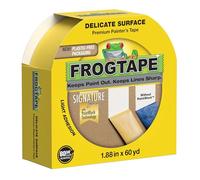 Frog Tape 280222 Delicate Surface Painter's Tape, Yellow, 1 Roll, 1.88” Width