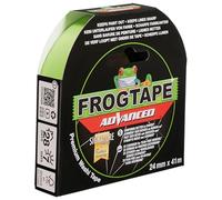 FrogTape Advanced Ruban de Masquage Washi Technology PaintBlock 24 mm x 41.1 m, Adhésif Peintre Intérieur et Extérieur, Lignes Ultra Nettes, Retrait Sans Résidus, Scotch Peinture UV