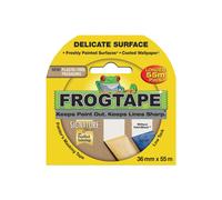 Frog Tape Yellow Delicate Surface Painters Masking Tape 36mm x 55m. Indoor painting and decorating for sharp lines and no paint bleed