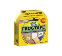 Frog Tape Yellow Delicate Surface Painters Masking Tape 36mm x 55m. Indoor painting and decorating for sharp lines and no paint bleed