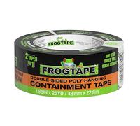 FrogTape Double-Sided Poly-Hanging Containment Tape: 2 in. (48mm Actual) x 75 ft. (Beige)