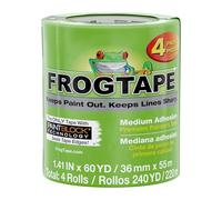 FrogTape Multi-Surface Masking Tape 240660 – 36mm x 55m, Pack of 4