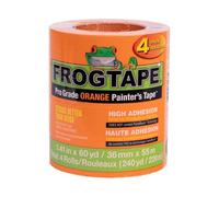 FrogTape Pro Grade Orange Painter's Tape [High Adhesion]: 1.41 in. x 60 yds. (Orange) / 4-Pack