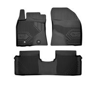 Frogum 77407398 Rubber Car Floor Mats TPE Extra High Edge Black