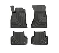 Frogum 77407596 Rubber Car Floor Mats TPE Extra High Edge Black