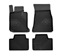 Frogum 77407893 Rubber Car Floor Mats TPE Extra High Edge Black