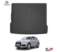 FROGUM Rubber Car Boot Trunk Liner Mat for Audi Q3 SUV MK1 2011-2018 Upper Tray