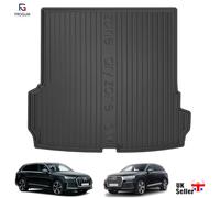 FROGUM Tailored Black Rubber Car Boot Liner Mat for Audi Q7 MK2 5-Seat 2015-2014