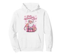 Frohe Weihnachten Bro Santa Pink Lebkuchen German Xmas Pullover Hoodie