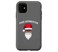 Frohe Weihnachten! German Santa hat Germany flag sunglasses Case for iPhone 11