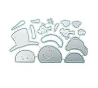 Frohe Weihnachten Metallschneiden, Schneemann-Vogel-Schablonen für die Herstellung von Foto-Dekorationspapier Scrapbooking-PrägekartenSchlau und professionell.