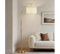 FROIDEXG Modern Floor Lamp for Living Room 3 Color Temperature Gold Floor Lamps with Foot Switch E27 Standing Lamp Concern Reading Floor Lamp for Bedroom Study Room Office Lighting Bulb Included