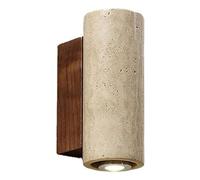 FROIDEXG Wall Lamp Yellow Travertine Wall Light Wood Nordic Wall Mount Light Fixture Wall Sconce For Living Room Dining Room Bedroom 1 Pack/2 Pack