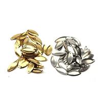 Froiny 100pcs Fly Fishing Lure Sequin Noise Silver Gold Metal Small Spoon Spinner Lure Tackle