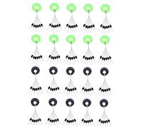 Froiny 120pcs Fishing Bobber Beads Stopper, Rubber Float Sinker Stops Fishing Tackle Accessories for Line Number 0.4-2.0 Olive