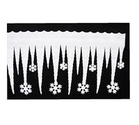 Froiny 2 Pcs White Snowflake Ice Bars Strip Christmas Decoration for Home Party Christmas Window Wall Door Decor
