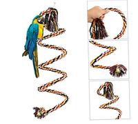 Froiny Large Parrot Toys for Macaw African Grey Big Parrot Toys Rope Bird Supplies Pet Bird Spiral Climbing Standing Perch