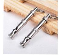 Froiny Puppy Pet Dog Whistle Two-tone Ultrasonic Flute Stop Barking Ultrasonic Sound Repeller Cat Training Keychain