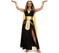Frojuly Cleopatra Costume Women, 5Pcs Egyptian Goddess Halloween Outfit